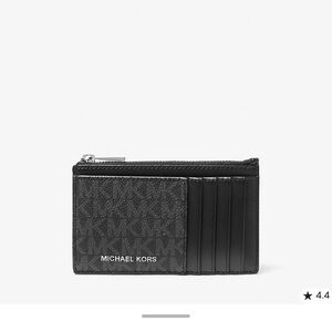Michael Kors Black Monogram Card Holder